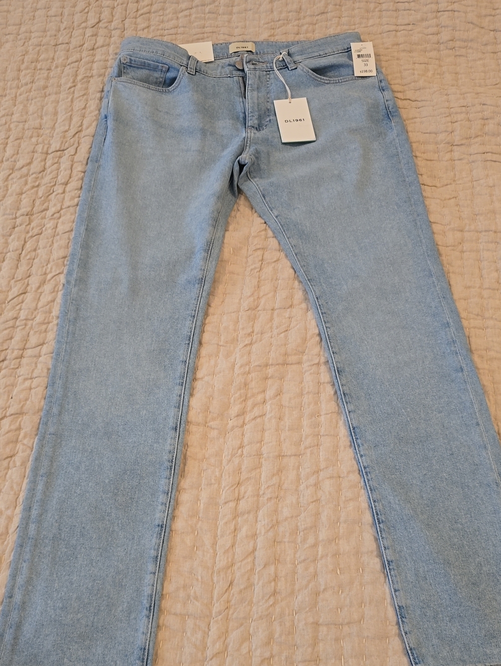 DL1961 Light Blue Skinny Jeans 33Wx34L